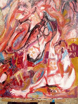 Lidya Tchakerian, Contemporary Art, Action painting, Abstract Expressionist, New Expressionist, Neo Expressionist, oil on canvas