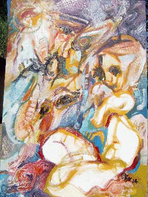 Lidya Tchakerian, Contemporary Art, Abstract Expressionist, Action painting, New Expressionist, Neo Expressionist